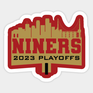 49ers 2023 Playoffs Sticker